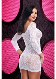 Lace Off the Shoulder Mini Dress  One Size