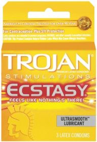 Trojan Ultra Ribbed Ecstasy