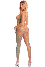 Roy G. Biv 2 Pc Bodystocking  One Size
