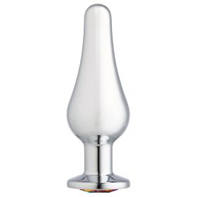 Cloud 9 Novelties Gems Silver Chrome Tall Plug