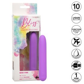 Bliss Liquid Silicone Mini G Vibe (Color: Purple, size: Purple)